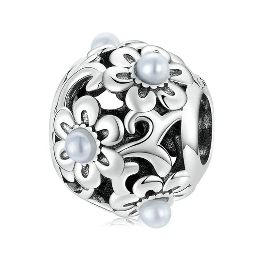 Floral Pearl Charm