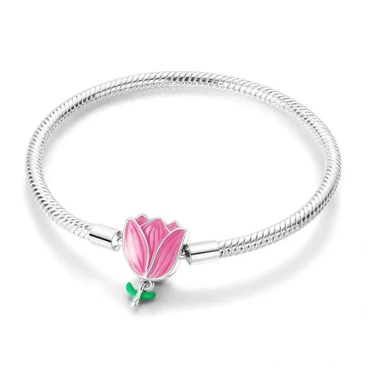 flower-charm-bracelet Jewelry fits Pandora bracelet charm affordable