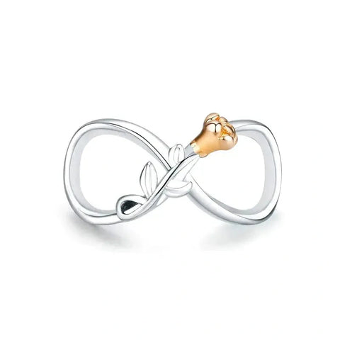 Flower Infinity Charm