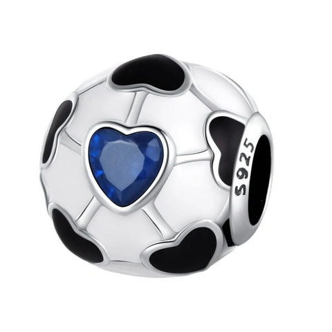 jewlouli football-bead-with-blue-heart-accentscharmjewlouli-jewelry__ fits pandora bracelet