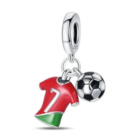 Football Charm Portugal CR Siuu Dangle Charm - Football Charm Portugal CR Siuu Dangle Charm