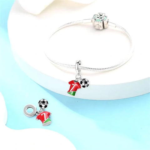 jewlouli football-charm-portugal-cr-siuu-dangle-pandora-charm-jewelry__ fits pandora bracelet