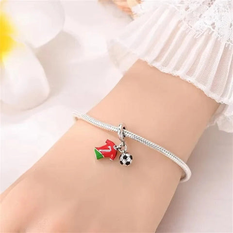 jewlouli football-charm-portugal-cr-siuu-dangle-pandora-charm-jewelry__ fits pandora bracelet