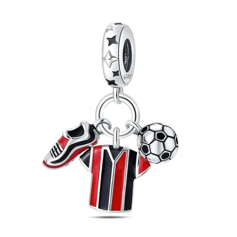 jewlouli football-shirt-shoe-pandora-charm-jewelry fits pandora bracelet