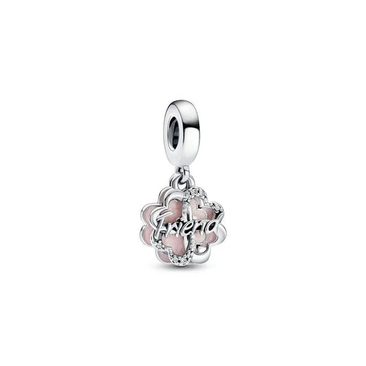 Four-leaf Clover Friendship Double Dangle Charm
