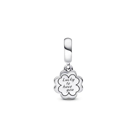 Four-leaf Clover Friendship Double Dangle Charm