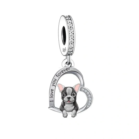 jewlouli french bulldog dog pandora charm jewelry fits pandora bracelet