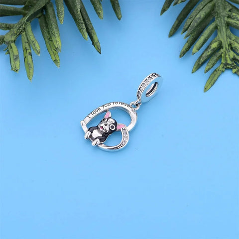 jewlouli french bulldog dog pandora charm jewelry fits pandora bracelet