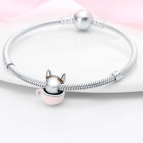 jewlouli french bulldog pug mug cupcharmjewlouli jewelry fits pandora bracelet