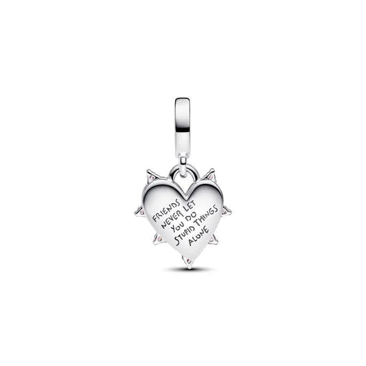 Friendship Opalescent Double Dangle Charm