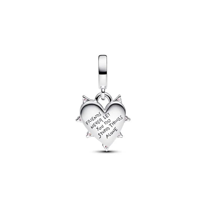 Friendship opalescent double dangle charm, a beautiful piece symbolizing lasting bonds