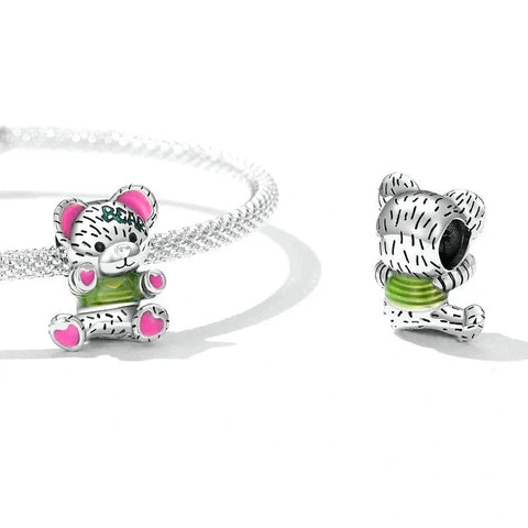 Fuzzy Teddy Bear Charm - Fuzzy Teddy Bear Charm