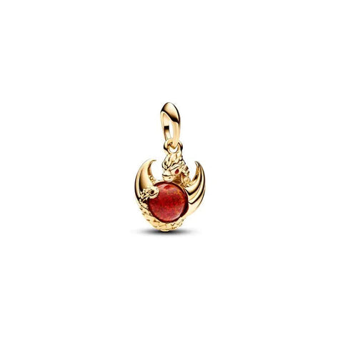 Dragon & Gemstone Dangle Charm