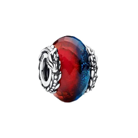 Twin Dragon Murano Glass Charm