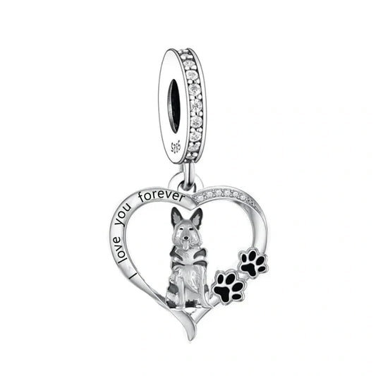jewlouli german shepherd dog pandora charm jewelry fits pandora bracelet