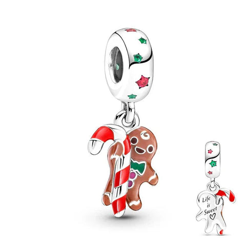 Gingerbread Man Dangle Charm - Gingerbread Man Dangle Charm