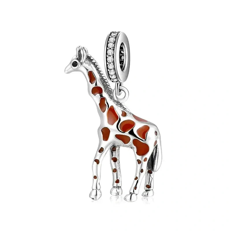 giraffe-charm fits Pandora bracelet charm affordable Jewelry