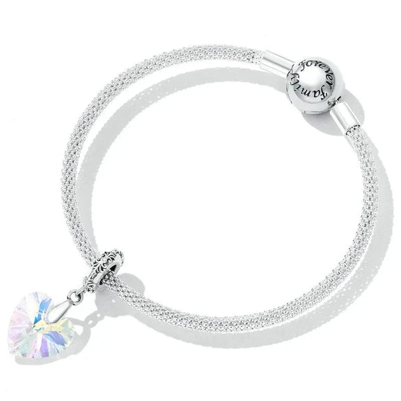 Glass Heart Charm - glass-heart-charm Jewelry charm fits Pandora bracelet affordable