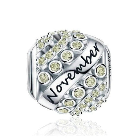 Glittering Birthstone Bead Charms - Glittering Birthstone Bead Charms