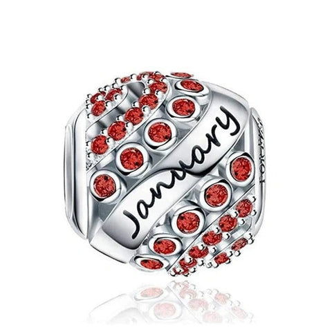 Glittering Birthstone Bead Charms - Glittering Birthstone Bead Charms