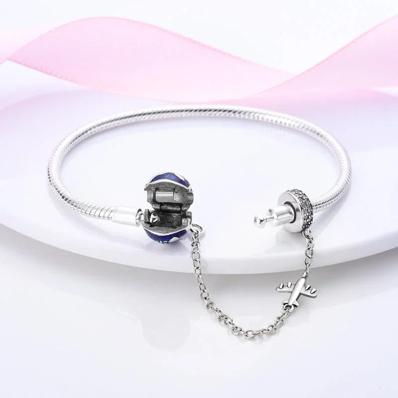 globe-charm-bracelet affordable Pandora Jewelry charm fits bracelet