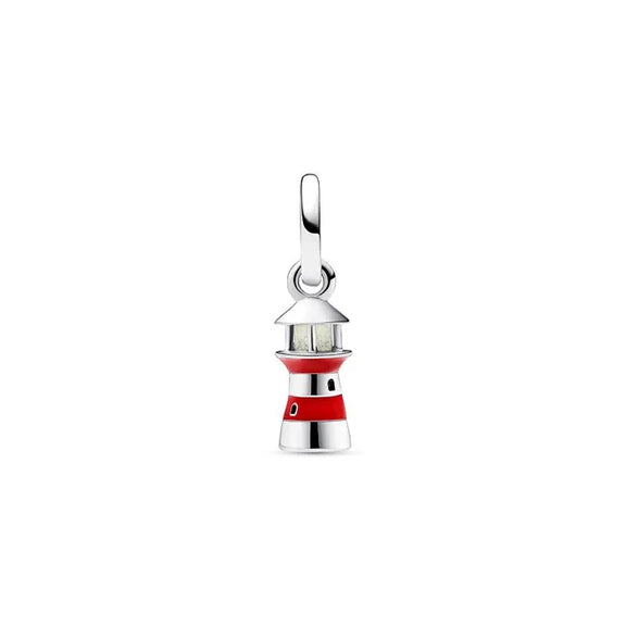 Glow-in-the-dark Lighthouse Dangle Charm - Glow-in-the-dark lighthouse dangle charm, brings a coastal theme with a luminous nighttime effect