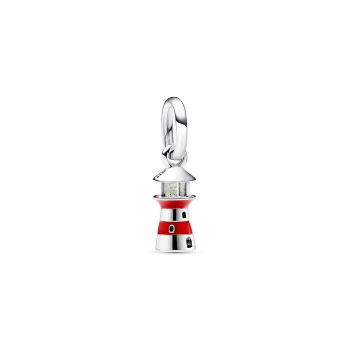 Lighthouse charm with glow-in-the-dark feature, perfect for adding a nautical touch