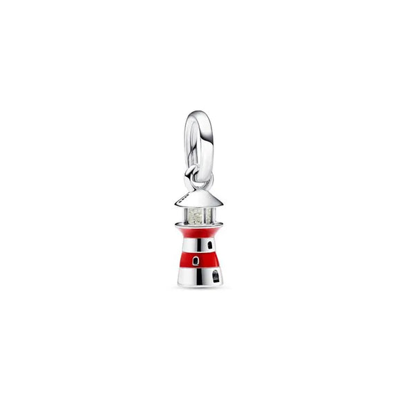 Glow-in-the-dark Lighthouse Dangle Charm - Lighthouse charm with glow-in-the-dark feature, perfect for adding a nautical touch