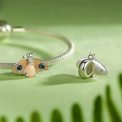 jewlouli glow in the dark luminous butterfly pandora charm jewelry fits pandora bracelet