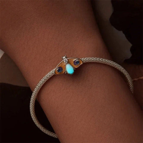 jewlouli glow in the dark luminous butterfly pandora charm jewelry fits pandora bracelet