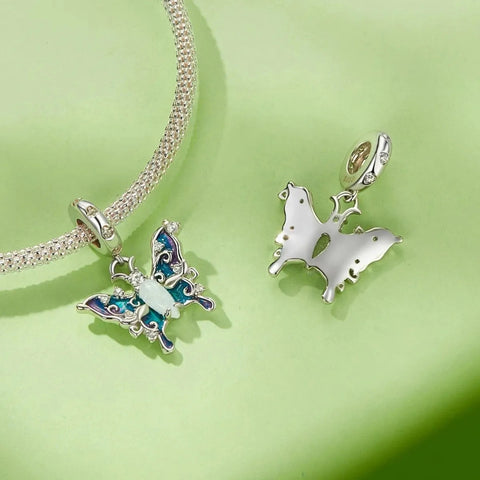 Glow in the Dark Luminous Celestial Butterfly Dangle Charm - Glow in the Dark Luminous Celestial Butterfly Dangle Charm