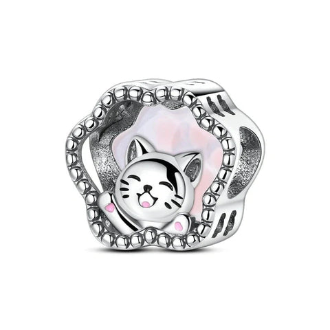 Glow in the Dark Luminous Smiling Cat Charm
