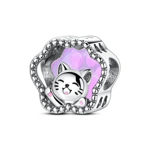 jewlouli glow in the dark luminous smiling cat charm jewlouli jewelry fits pandora bracelet