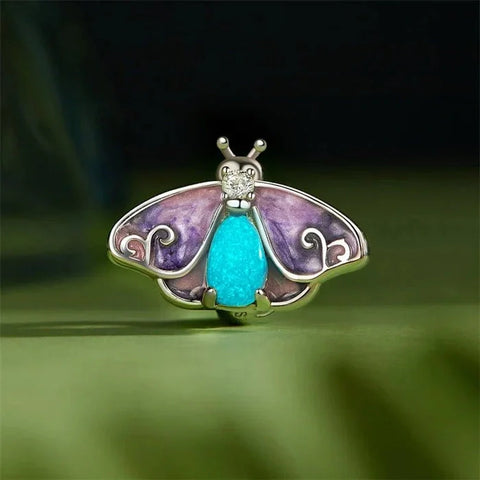 jewlouli glow in the dark luminous twilight butterfly pandora charm jewelry fits pandora bracelet