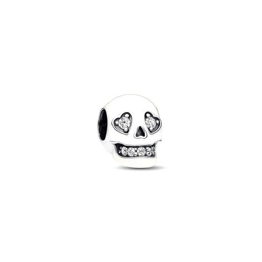 Glow in the dark Sparkling Skull Charm