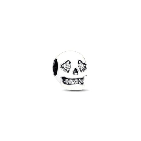 Glow in the dark Sparkling Skull Charm - Glow in the dark Sparkling Skull Charm