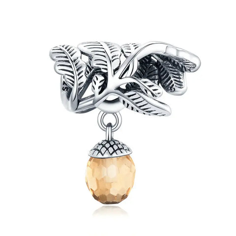 Gold Acorn Charm