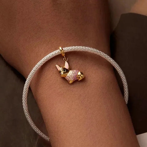 Gold Chihuahua Charm - Gold Chihuahua Charm