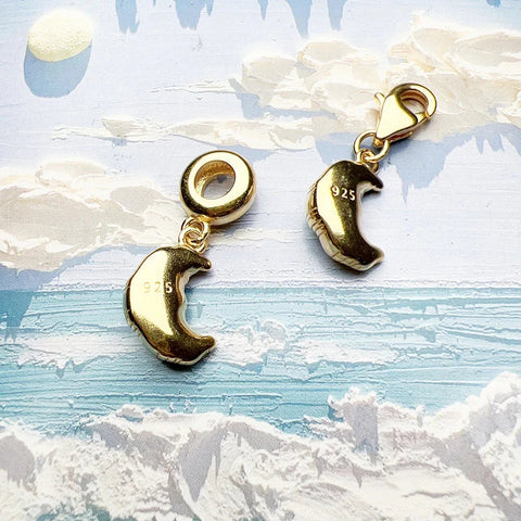 Gold Croissant Charm - Gold Croissant Charm
