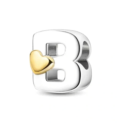 Gold Letter B Charm - Gold Letter B Charm