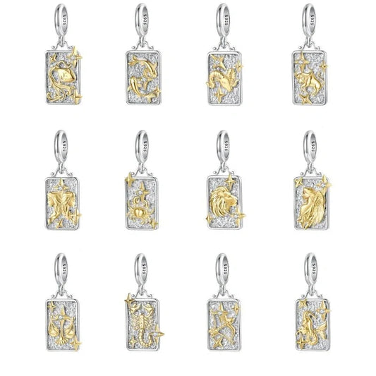 Gold & Silver Astrology Signs Zodiac Constellation Charms
