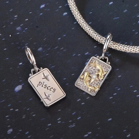 Gold & Silver Astrology Signs Zodiac Constellation Charms - Gold & Silver Astrology Signs Zodiac Constellation Charms