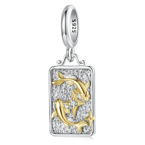 jewlouli gold silver astrology signs zodiac constellation charms jewlouli jewelry fits pandora bracelet