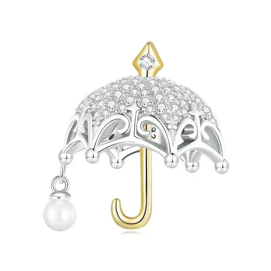 Gold Umbrella Charm
