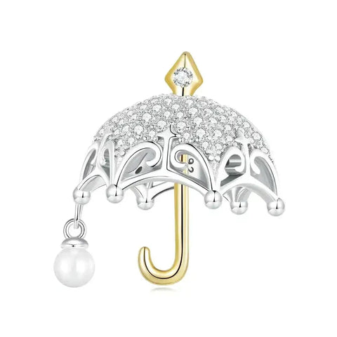 gold-umbrella-charm Pandora fits bracelet Jewelry charm affordable