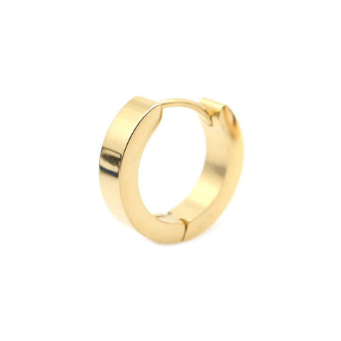 Titanium Gold Hoop Earring - Titanium Gold Hoop Earring