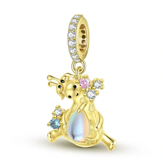 jewlouli golden ant dangle pandora charm jewelry fits pandora bracelet