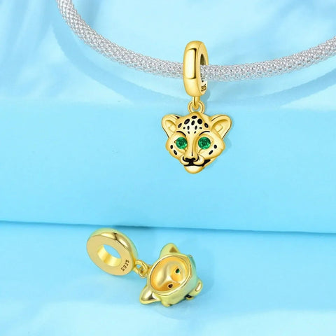 Golden Cheetah Dangle Charm - Golden Cheetah Dangle Charm