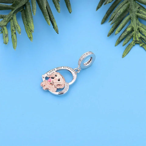 jewlouli golden retriever dog pandora charm jewelry fits pandora bracelet