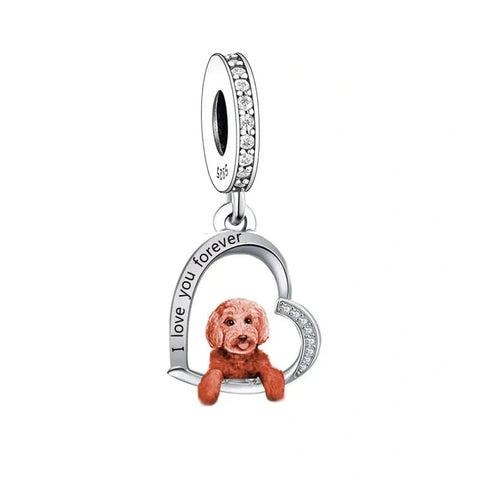 Goldendoodle Dog Charm - Goldendoodle Dog Charm